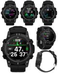 Wearable4U Garmin Descent G2 Watch-Style Dive Computer Smartwatch Black with Black Silicone Band, AMOLED Display, Diving PowerBank Bundle