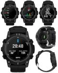 Wearable4U Garmin Descent G2 Watch-Style Dive Computer Smartwatch Black with Black Silicone Band, AMOLED Display, Diving PowerBank Bundle