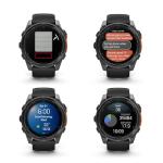 Garmin Fenix 8 51MM AMOLED Premium Multisport GPS Smartwatch Slate Gray with Black Silicone Band, Built-in LED Flashlight, Fitness & Health Smart Watch Bundle for Men & Women