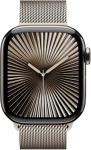 Apple Watch Series 10 [GPS + Cellular, 46mm] - Natural Titanium Case with Natural Milanese Loop, M/L, M/L (Renewed)
