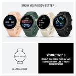 Garmin Vivoactive 6 Smartwatch Metallic Jasper Green with Jasper Green Band Best Fitness GPS Smart-Watch with AMOLED Display, 11-Day Battery, Advanced Activity Tracking Watch Bundle for Men &Women