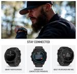 Garmin Tactix 8, 47mm AMOLED Display, Titanium Bezel, Sapphire Lens, Premium Tactical GPS Smartwatch, Includes Applied Ballistics Ultralight Solver, 40M Dive Rating, w/Wearable4U BlackEarbuds Bundle