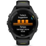Garmin 010-02810-03 Forerunner 265S GPS Smartwatch Black/Amp Yellow Bundle with 2 YR CPS Enhanced Protection Pack (Renewed)