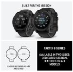 Garmin Tactix 8, 47mm AMOLED Display, Titanium Bezel, Sapphire Lens, Premium Tactical GPS Smartwatch, Includes Applied Ballistics Ultralight Solver, 40M Dive Rating, w/Wearable4U BlackEarbuds Bundle