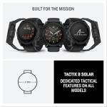 Garmin Tactix 8 51mm Solar Charged Display Smart Watch, Built-in Flashlight, 48 Days Battery Life, Premium Tactical GPS Smartwatch, Applied Ballistics Ultralight Solver Bundle + Earbuds and More