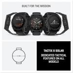 Garmin tactix 8 Solar: AB Elite (51mm) Premium Tactical GPS Smartwatch Bundle - Applied Ballistics Ultralight Solver, Built-in LED Flashlight with PlayBetter Portable Charger & HD Screen Protectors