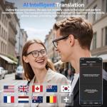 Smart Glasses with Camera and Bluetooth, 800W HD Anti-Shake Camera Glasses, 1080P Video Recording, Audio, Translation, GPT Assistant, 290 mAh, AI Glasses for Men Women with Meetings & Vlogging