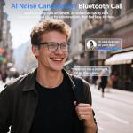 Smart Glasses with Camera and Bluetooth, 800W HD Anti-Shake Camera Glasses, 1080P Video Recording, Audio, Translation, GPT Assistant, 290 mAh, AI Glasses for Men Women with Meetings & Vlogging