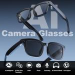 iONCT Ai Smart Glasses with Camera,8MP HD 1080P Camera Glasses for Men Women,Video Recording Glasses with Audio, Translation Sunglasses,Voice Assistant, Open-Ear Audio for Travel, Meetings & Vlogging