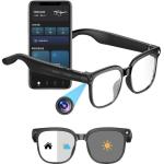 800W Ai Smart Glasses with Camera 1080P HD Video Recording, AI Translator for 160 Languages, GPT Object Recognition, Bluetooth Audio, Photochromic Lenses, 290mAh Long Battery for Travel Sports Outdoor