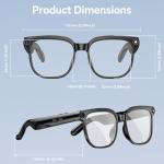 Smart Glasses with Camera and Bluetooth, 800W HD Anti-Shake Camera Glasses, 1080P Video Recording, Audio, Translation, GPT Assistant, 290 mAh, AI Glasses for Men Women with Meetings & Vlogging