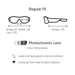 Reebok Octane Shift Smart Eyewear Powered by Lucyd - Photochromic Adaptive Lens - HiFi Bluetooth Sport Glasses