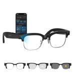 AI Smart Glasses with Camera, 8MP Anti-Shake Camera Glasses for Men Women, 1080P Video Recording Sunglasses, GPT Identify Objects, AI Translation, 290mAh Bluetooth Audio Glasses for Travel/Work/Vlog