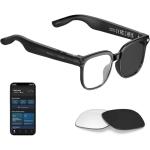 Tulbeys AI Smart Glasses with Camera, 8MP HD Camera Glasses with Video Recording Dual Mic, Real-time Translation & AI Voice Assistant, Identify Objects, IP65 Waterproof, Ideal for Travel & Meetings