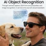 ORGWAUK Smart Bluetooth Glasses with Camera, 800W HD Camera Glasses for Video and Audio Recording, Photography, Sunglasses with UV Protection, AI Real-time Translation, Music & Call, Unisex