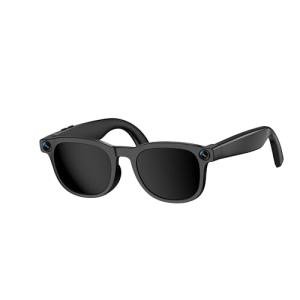 BRIBEJAT AI Smart Glasses with Camera, 800W HD Camera Glasses for Photos, 1080P Video Recording, Real time Translation, AI Voice Assistant, Bluetooth Audio, WiFi Transfer for Vlogging, Sports, Travel