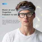 LURGYYP 4K AI Smart Glasses with Camera, Bluetooth Video Recording Sunglasses, Real-Time Translation for Travel, Photochromic UV Lenses, ChatGPT Assistant, Touch Control, Music & Call Smart Eyewear