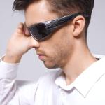 OhO 128GB Camera Glasses,24M Resolution H.265 1080P Smart Glasses with UV400 Sunglasses Lens for Outdoor Sport,Unisex