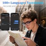 KWENRUN AI Smart Glasses with 8MP Camera, 4K Video & HD Photo, Bluetooth Audio, AI Voice Assistant, Real-Time Translation, Object Recognition, Noise-Cancel Calls, Music, Photochromic Lenses