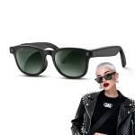 JPRTJY Latest AI Smart Glasses with 4K Camera – Hands-Free Video Recording, Open-Ear Audio & Wireless Connection for Vlog, Driving, Outdoor, Daily Life,Midnight Black