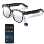 Sunggo AI Smart Glasses with Camera 1080P HD, Bluetooth Recording Glasses and Hidden Camera Glasses for Men and Women, AI-Powered Hands-Free for Vlog, Security, Travel