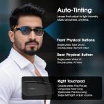 AI Smart Glasses with Camera, 8MP Anti-Shake Camera Glasses for Men Women, 1080P Video Recording Sunglasses, GPT Identify Objects, AI Translation, 290mAh Bluetooth Audio Glasses for Travel/Work/Vlog