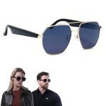 LIMU Gen 5 AI Translation Smart Sunglasses - AI Glasses with Real-Time AI Interpreter, Open-Ear Bluetooth Audio for Calls & Music, Premium 33 g Metal Frame, Travel & Business Ready for Women & Men