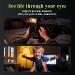 JPRTJY Latest AI Smart Glasses with 4K Camera – Hands-Free Video Recording, Open-Ear Audio & Wireless Connection for Vlog, Driving, Outdoor, Daily Life,Midnight Black