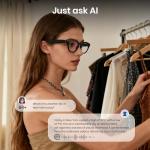 Cyxus AI Smart Camera Glasses, 8 MP Lens, 4K Photos & 1080P Video Recording AI Q&A Translation TR90 Frame Lightweight Bluetooth 5.4 Music/Calls Fast-Charge