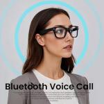 Smart AI Glasses with 80MP HD Camera, 1080P Video, Bluetooth/Wi-Fi, Voice Control & AI Recognition – Hands-Free Glasses for Recording & Translation, Photography-E03 Anti-Blue Lights &Polarized Lense