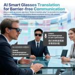 Hyliaty AI Smart Glasses with Camera, HD 800W Anti-Shake Camera Glasses Bluetooth Sunglasses for Men Women 32Gb Support Chart GPT, WiFi, AI Voice Assistant, Real-Time Translation, Music (Black)