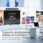 INAIR 2 Pro Set| AR Glasses + Pod| 6-Screen Expansion| Wireless PC Streaming| Compatible with Vast Android apps| Real‑Time 2D‑to‑3D| Smart Portable Set