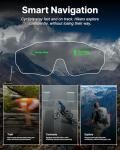 cybersight ZENITH Display Sports Glasses, for Cycling and Hiking, Smart AI/AR Sports Sunglasses, Real-Time HUD Display, Smart Navigation, Proactive AI Alerts, Monitor Heart Rate, Speed, etc.