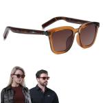 LIMU Gen 5 Smart Glasses, AI Glasses with Real-Time AI Interpreter - Open-Ear Bluetooth Glasses with Speakers, Volume & Touch Control, Wear-Sensor Auto On/Off, Brown TR90 Frame for Women & Men