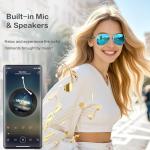 EarlySincere AI Smart Glasses, Smart Translation Glasses That Support 164 Language Translation, IP65 Waterproof Smart Sunglasses, Classic Aviator Sunglasses with Voice Assistant/AI Call/Chat GPT