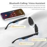 EarlySincere AI Smart Glasses, Smart Translation Glasses That Support 164 Language Translation, IP65 Waterproof Smart Sunglasses, Classic Aviator Sunglasses with Voice Assistant/AI Call/Chat GPT