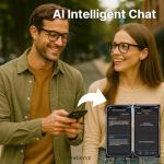 nexlenz Smart AI Glasses – 8MP Camera with EIS, Free AI Recognition, Real-Time Translation, Dual-Mic Noise Canceling, Bluetooth 5.3, WiFi Sharing, IP67 Waterproof (Color Changing Glasses)