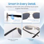 LIMU Gen 5 AI Translation Smart Sunglasses - AI Glasses with Real-Time AI Interpreter, Open-Ear Bluetooth Audio for Calls & Music, Premium 33 g Metal Frame, Travel & Business Ready for Women & Men