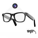 Smart AI Glasses with 80MP HD Camera, 1080P Video, Bluetooth/Wi-Fi, Voice Control & AI Recognition – Hands-Free Glasses for Recording & Translation, Photography-E03 Anti-Blue Lights &Polarized Lense