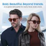 LIMU Gen 5 Smart Glasses, AI Glasses with Real-Time AI Interpreter - Open-Ear Bluetooth Glasses with Speakers, Volume & Touch Control, Wear-Sensor Auto On/Off, Brown TR90 Frame for Women & Men