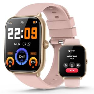 Smart Watches for Women with Blood Pressure, 2.06" AMOLED Touchscreen, 118 Sports Modes, Fitness Tracker with Heart Rate Sleep Blood Oxygen Monitor, IP68 Waterproof, Compatible with iPhone and Android