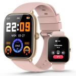 Smart Watches for Women with Blood Pressure, 2.06" AMOLED Touchscreen, 118 Sports Modes, Fitness Tracker with Heart Rate Sleep Blood Oxygen Monitor, IP68 Waterproof, Compatible with iPhone and Android