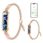 Valentines Day Gifts, Smart Bracelet for Women, Health Activity Fitness Trackers, 24/7 Heart Rate, HRV, Blood Oxygen & Stress Monitor, 24H Sleep Tracker for iOS & Android, No Subscription, Blue