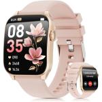 Smart Watches for Men Women, 1.91" HD Curve Screen Smartwatch (Answer/Make Call), Fitness Tracker with Heart Rate/Sleep Monitor, Pedometer, 100+ Sport Modes, Smart Watch for Android iPhone (Pink)