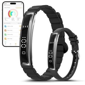 Smart Bracelet for Women, Health Activity Fitness Trackers, 24/7 Heart Rate, Blood Oxygen & Stress Monitor, 24H Sleep Tracker, Smart Wristband with Free APP 2 Bands, Valentine’s Day Gift for Women