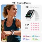 Trunsif Smart Watches for Men,1.85" HD Display Compatible iPhone/Android (Answer/Make Calls),110+ Sport Modes Fitness Tracker with Heart Rate/Sleep/Sp02 Monitor,IP68 Waterproof (White, 1.85)
