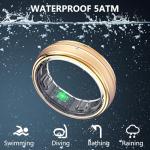 RIFESI Valentine's Day Gifts, Smart Ring for Women & Men - Titanium Fitness Ring with Heart Rate, Sleep, Step & SpO2 Monitor, Stress & HRV Tracking, 7-Day Battery, 16ATM Waterproof — No Subscription