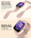 Smart Watches for Women with Blood Pressure, 2.06" AMOLED Touchscreen, 118 Sports Modes, Fitness Tracker with Heart Rate Sleep Blood Oxygen Monitor, IP68 Waterproof, Compatible with iPhone and Android