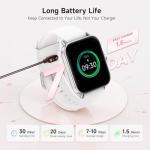 Trunsif Smart Watches for Men,1.85" HD Display Compatible iPhone/Android (Answer/Make Calls),110+ Sport Modes Fitness Tracker with Heart Rate/Sleep/Sp02 Monitor,IP68 Waterproof (White, 1.85)