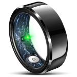 RIFESI Smart Ring for Women Men, Fashion Minimalist Fitness Ring & Sleep Tracker Ring with Heart Rate, Blood Pressure,5ATM Waterproof Health Ring,Gifts for Women Men Gift,No Subscription (Black,8)